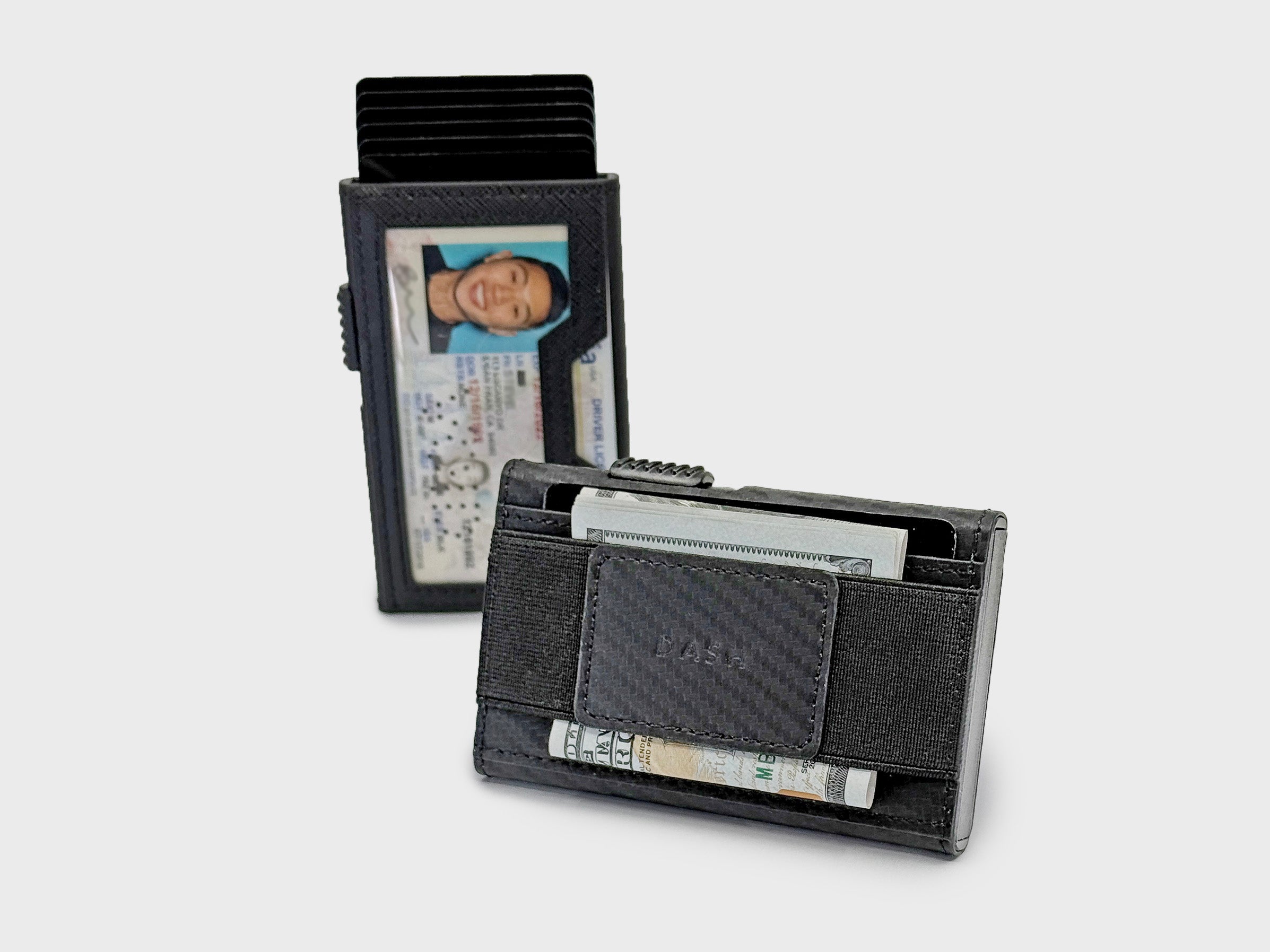 Key Smart Minimalist Front Pocket Wallet – Nylon, Hook & Loop Closure, 3 ID Windows, Key Ring, Made In USA (Multi-Cam)