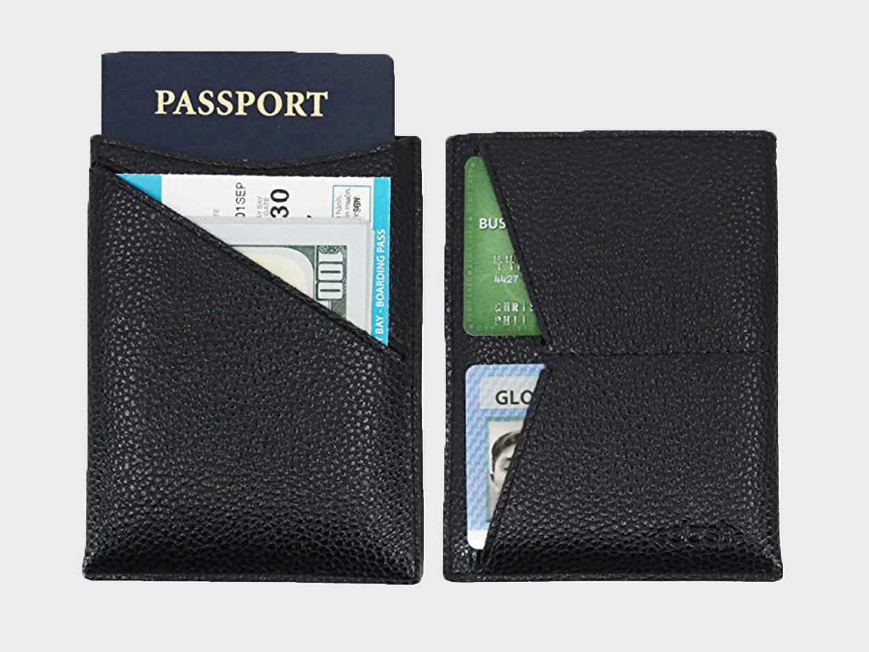Fashion New Arrival Slim Minimalist Passport Holder RFID Blocking