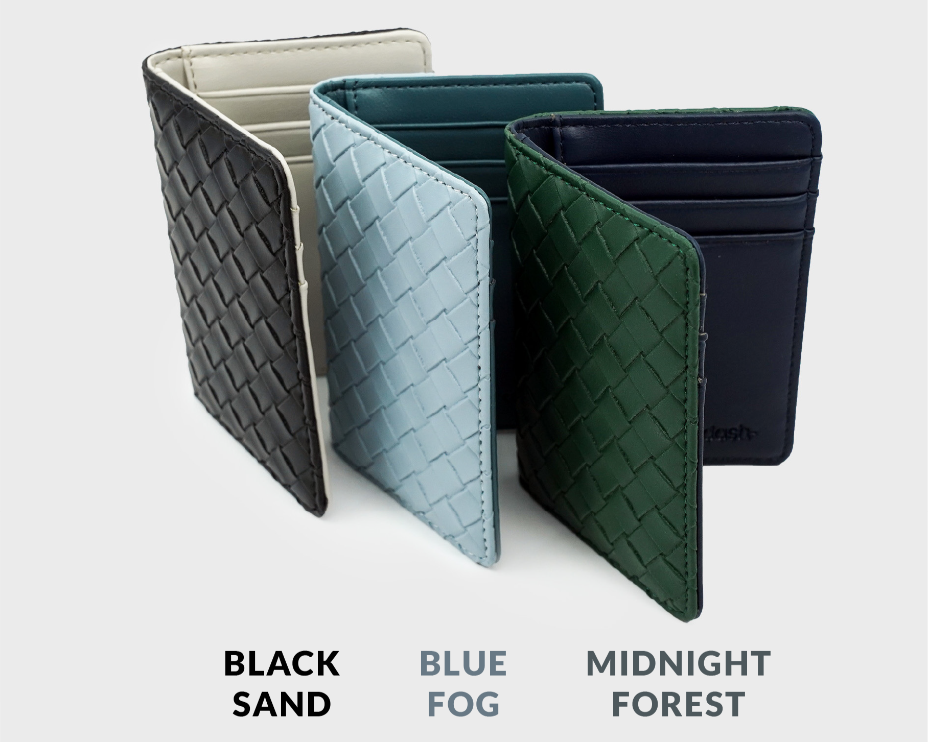 Bold Color Wallets Ultra Slim Woven Bifold Wallets Sale - Dash Wallets