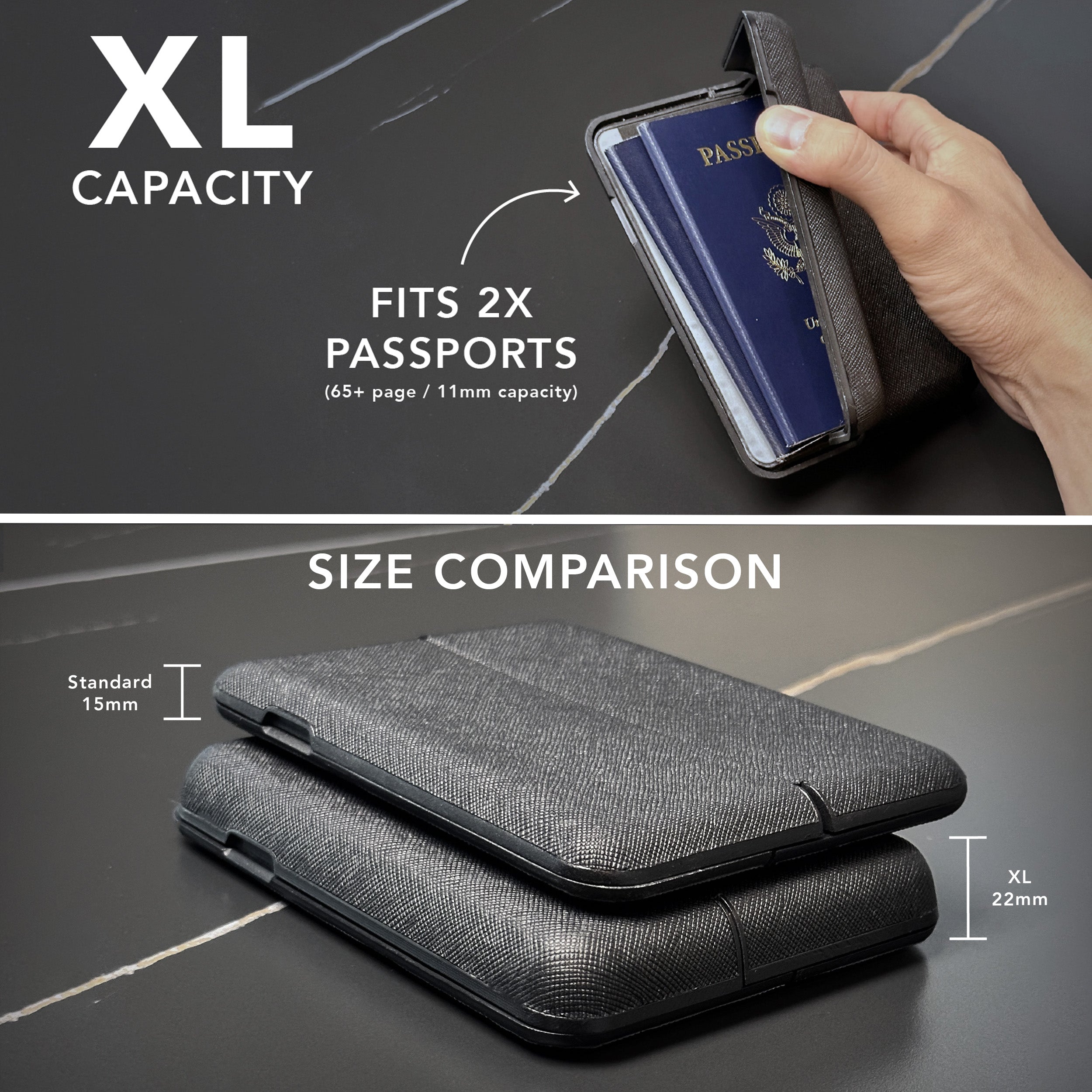 Travel Passport Wallet , Leather Wallet for Men, San Francisco
